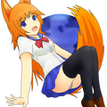 Firefox-chan first concept - FIREFOX-CHAN With GLOBE 2